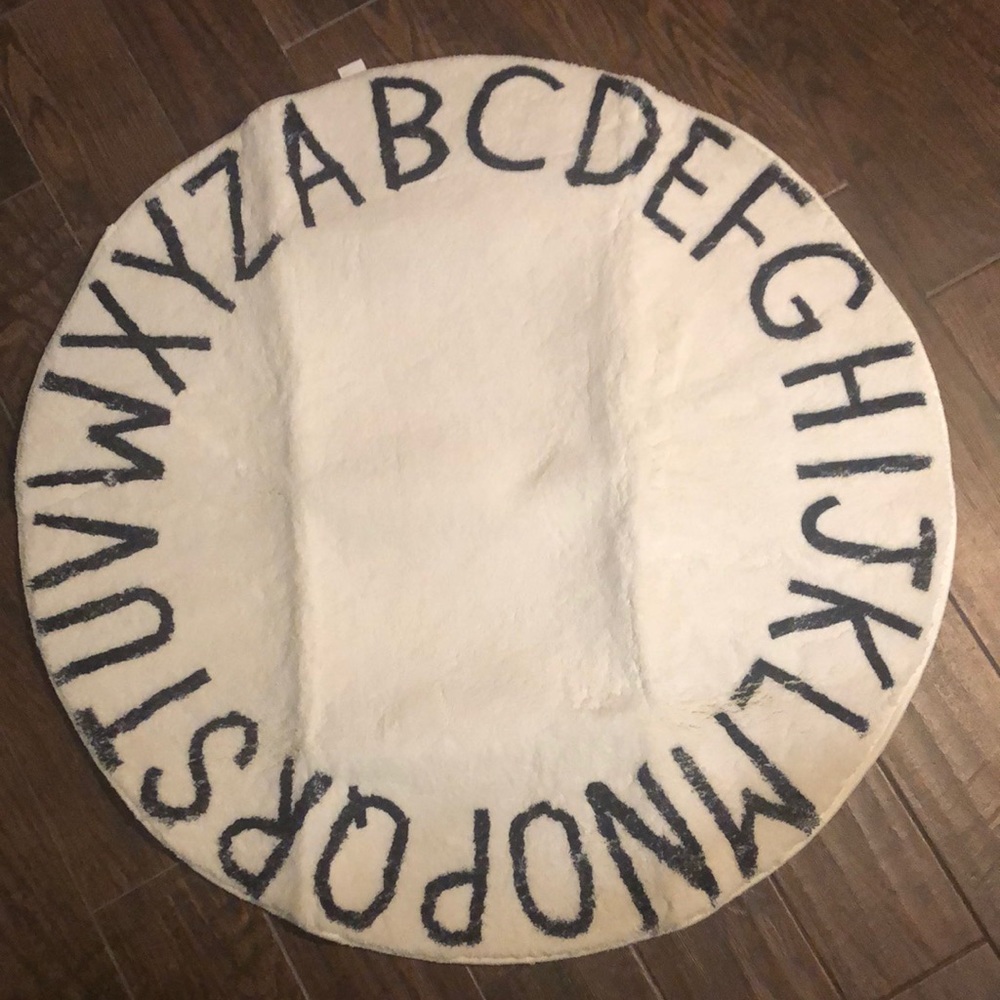 Circle Alphabet Rug